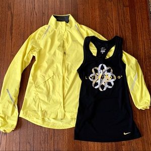 Nike Storm-Fit Windbreaker and Tank Top Size XS